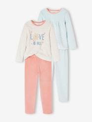 Girls-Nightwear-Pack of 2 Flowers Pyjamas for Girls