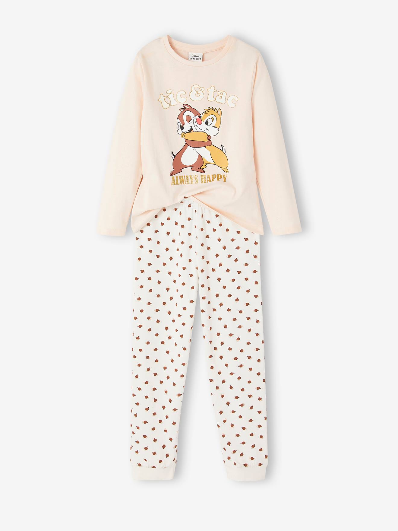 Pyjamas for Girls, Chip n’Dale by Disney(r) pale pink