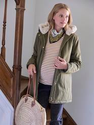 Maternity-Coats & Jackets-Parka with Fur Lining, Maternity Special