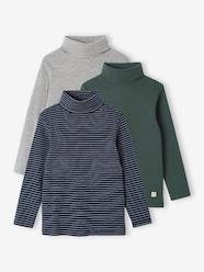 Boys-Pack of 3 High Neck Tops for Boys