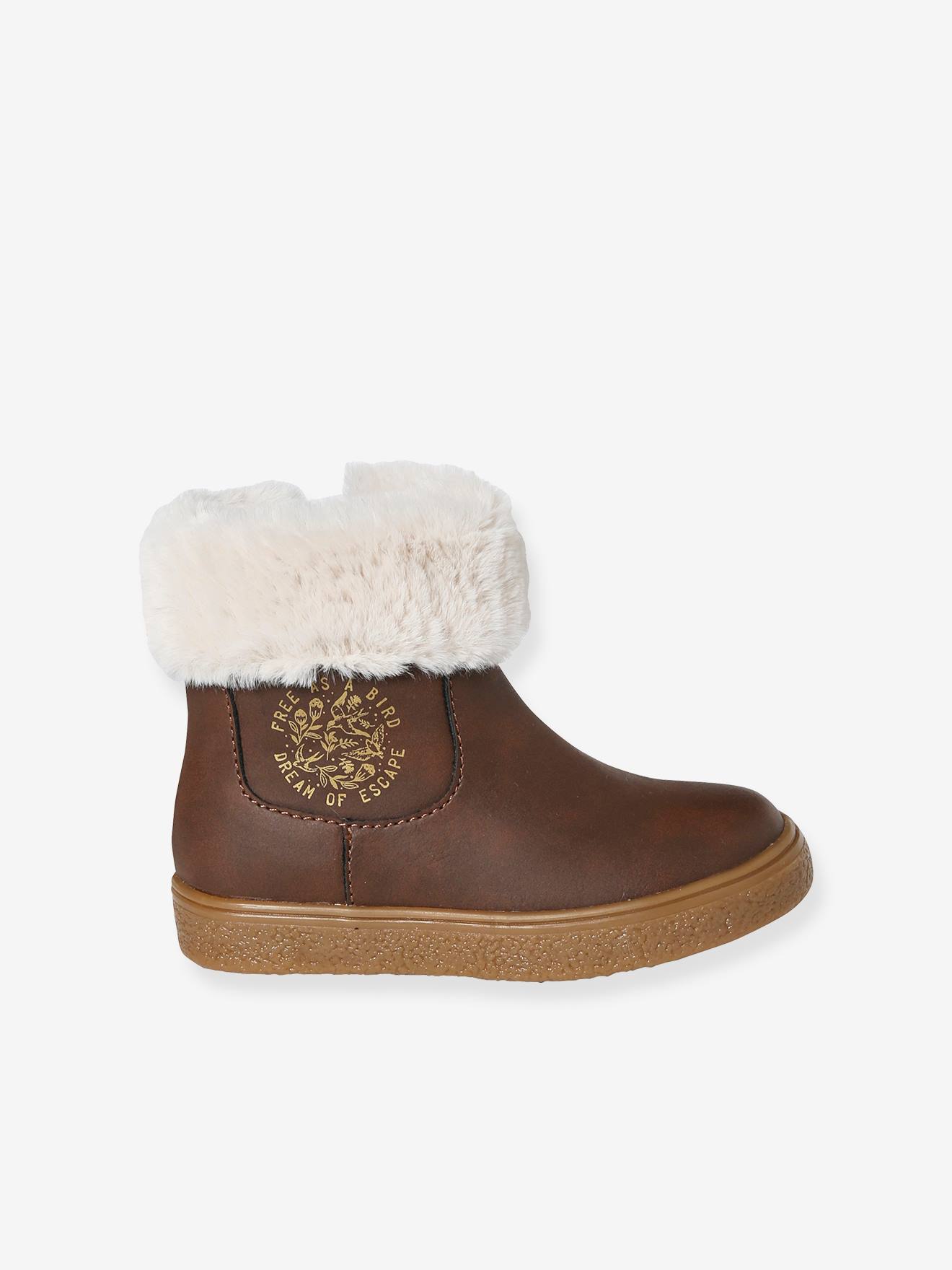 Girls fur lined on sale boots