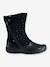 Girls' Leather Boots Black+Tan 