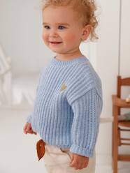 Baby-Jumpers, Cardigans & Sweaters-Jumpers-Knitted Jumper with Golden Heart for Babies