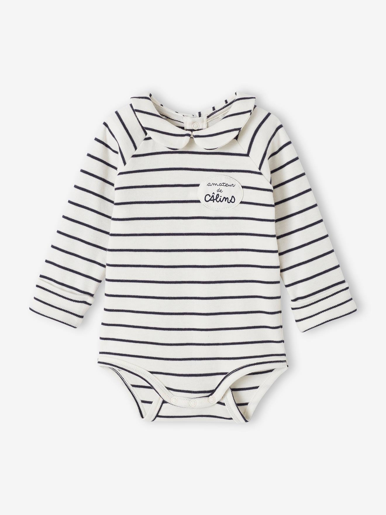 Striped & Long Sleeve Progressive Bodysuit