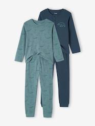 Boys-Pack of 2 "Bear" Pyjamas in Rib Knit for Boys