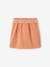 'Paperbag' Style Skirt in Corduroy for Girls grey blue+navy blue+peach+PINK LIGHT SOLID+plum 