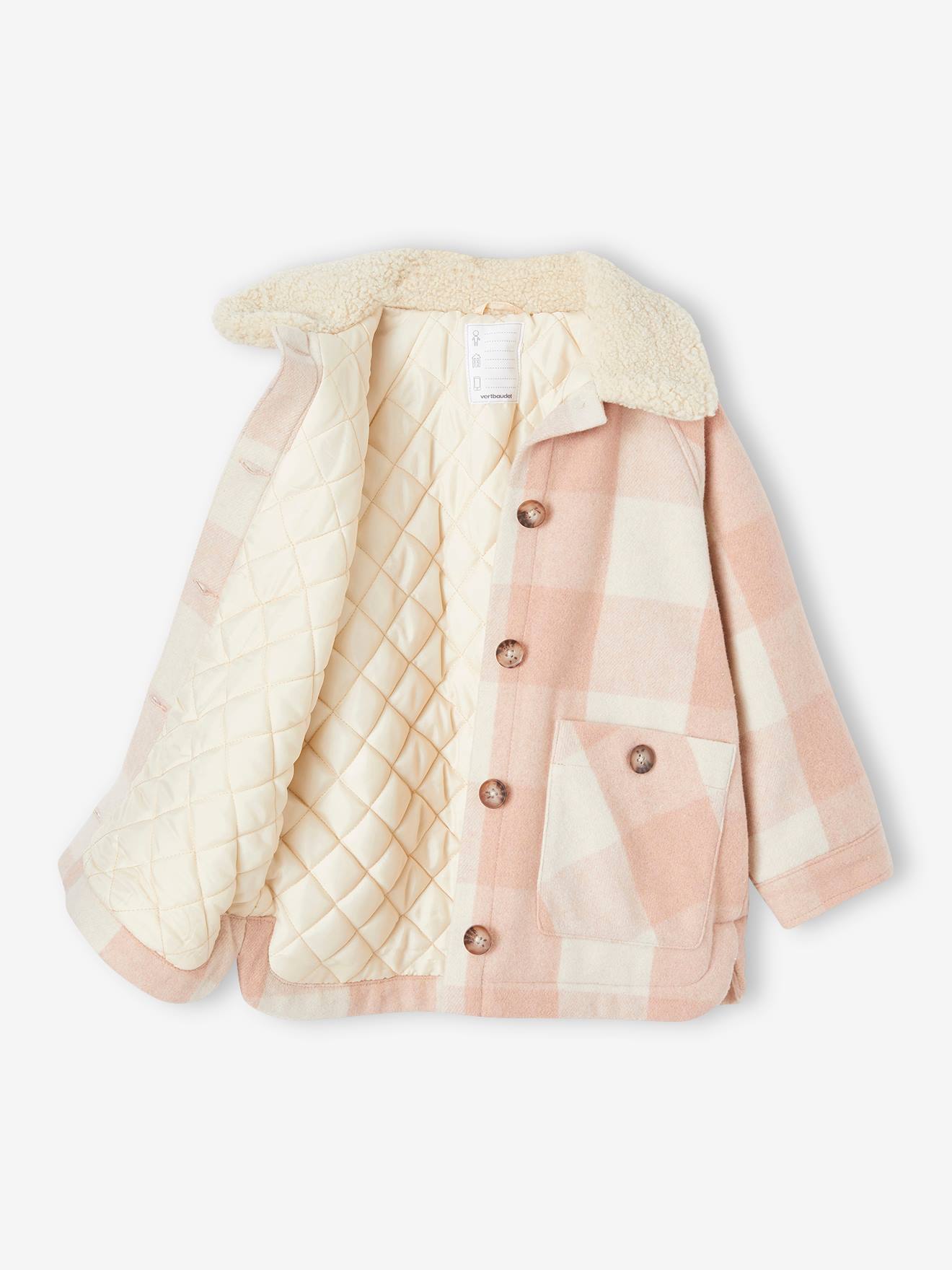Girls Dress Coat Long Sleeve Button Pocket Long Winter Coat Outerwear 2-14