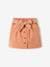 'Paperbag' Style Skirt in Corduroy for Girls grey blue+navy blue+peach+PINK LIGHT SOLID+plum 