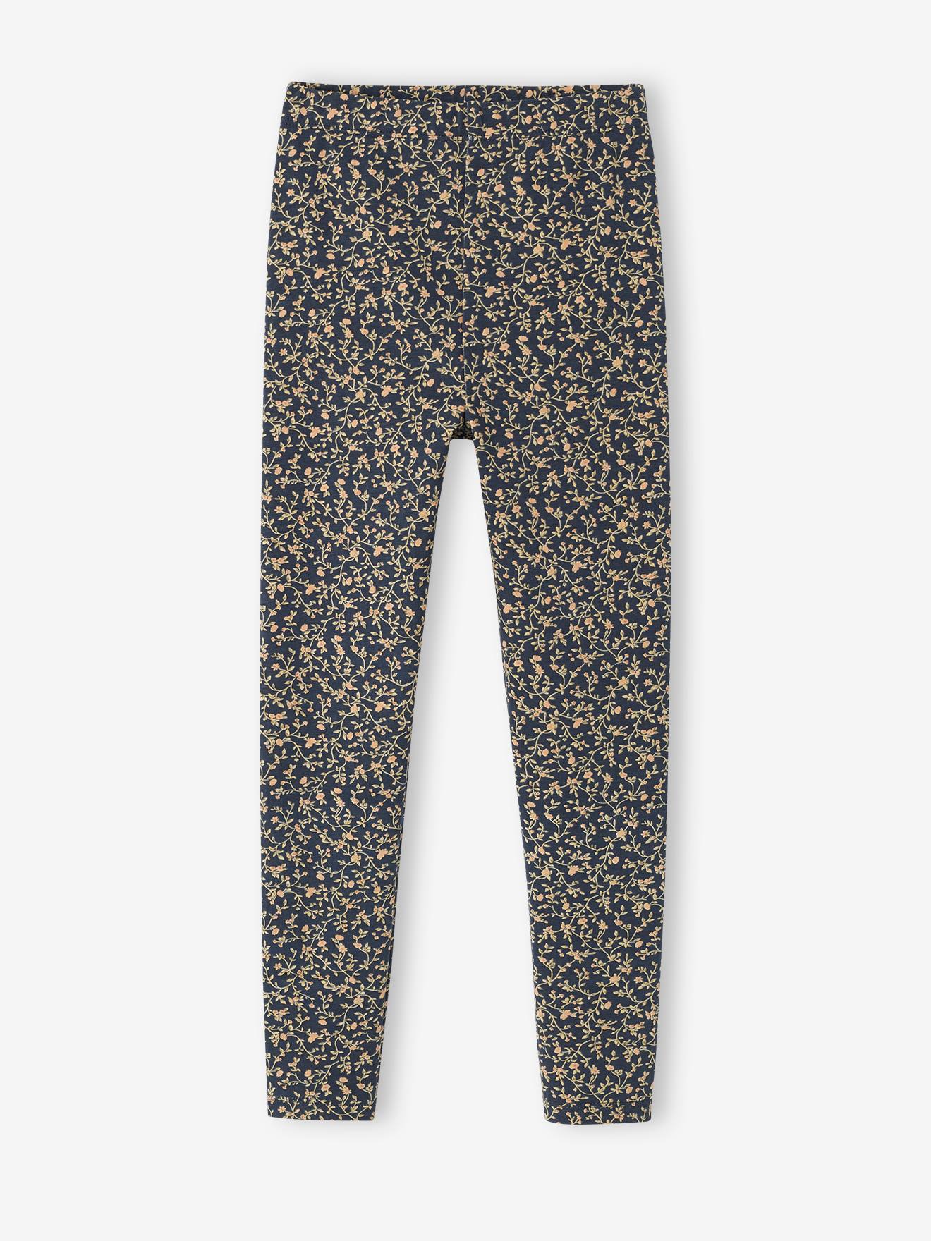 Printed Leggings for Girls - grey medium all over printed, Girls