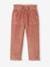 Corduroy Paperbag Trousers for Girls dusky pink+grey green+mustard+night blue 