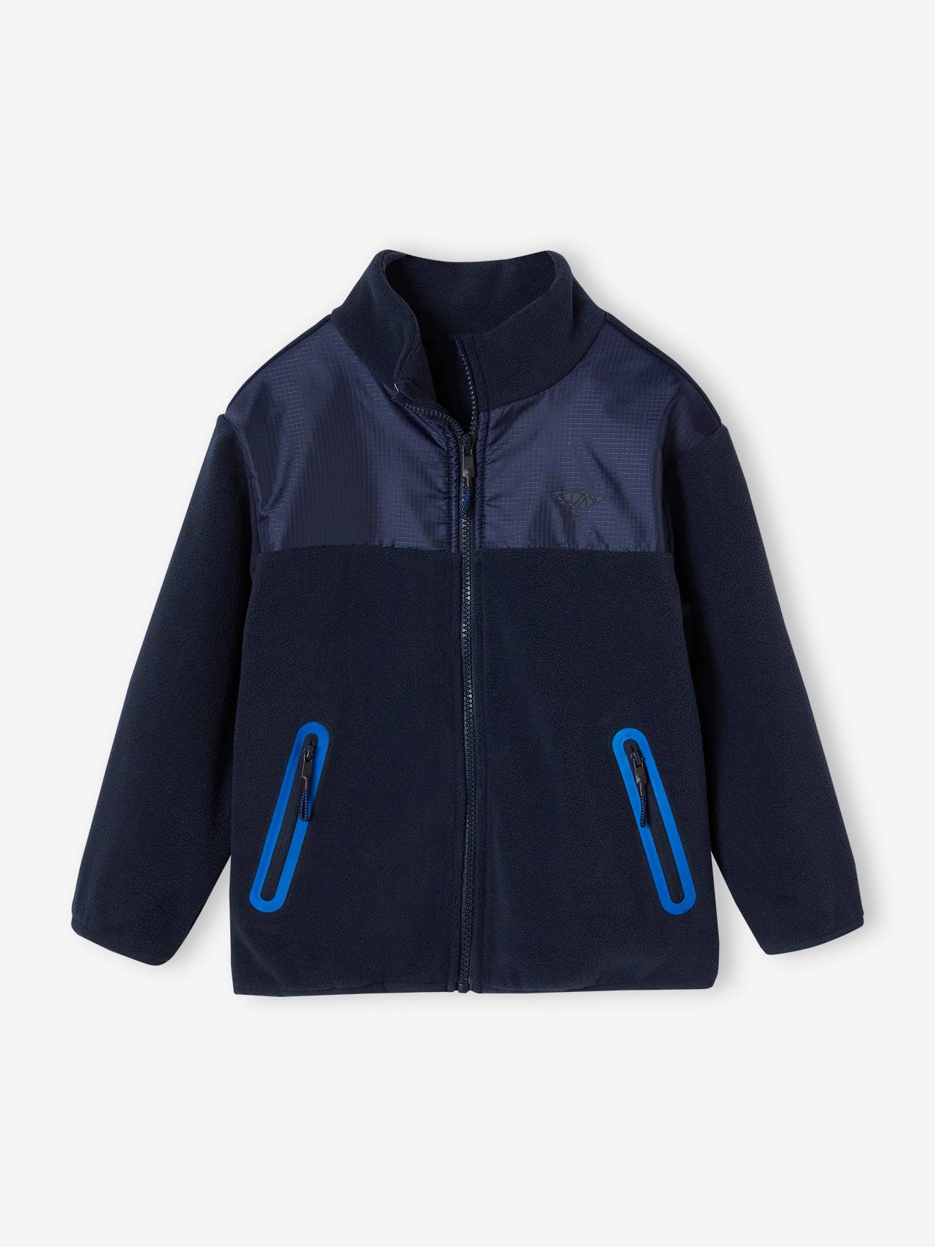 Polar Fleece Jacket with Whale Badge in Relief
