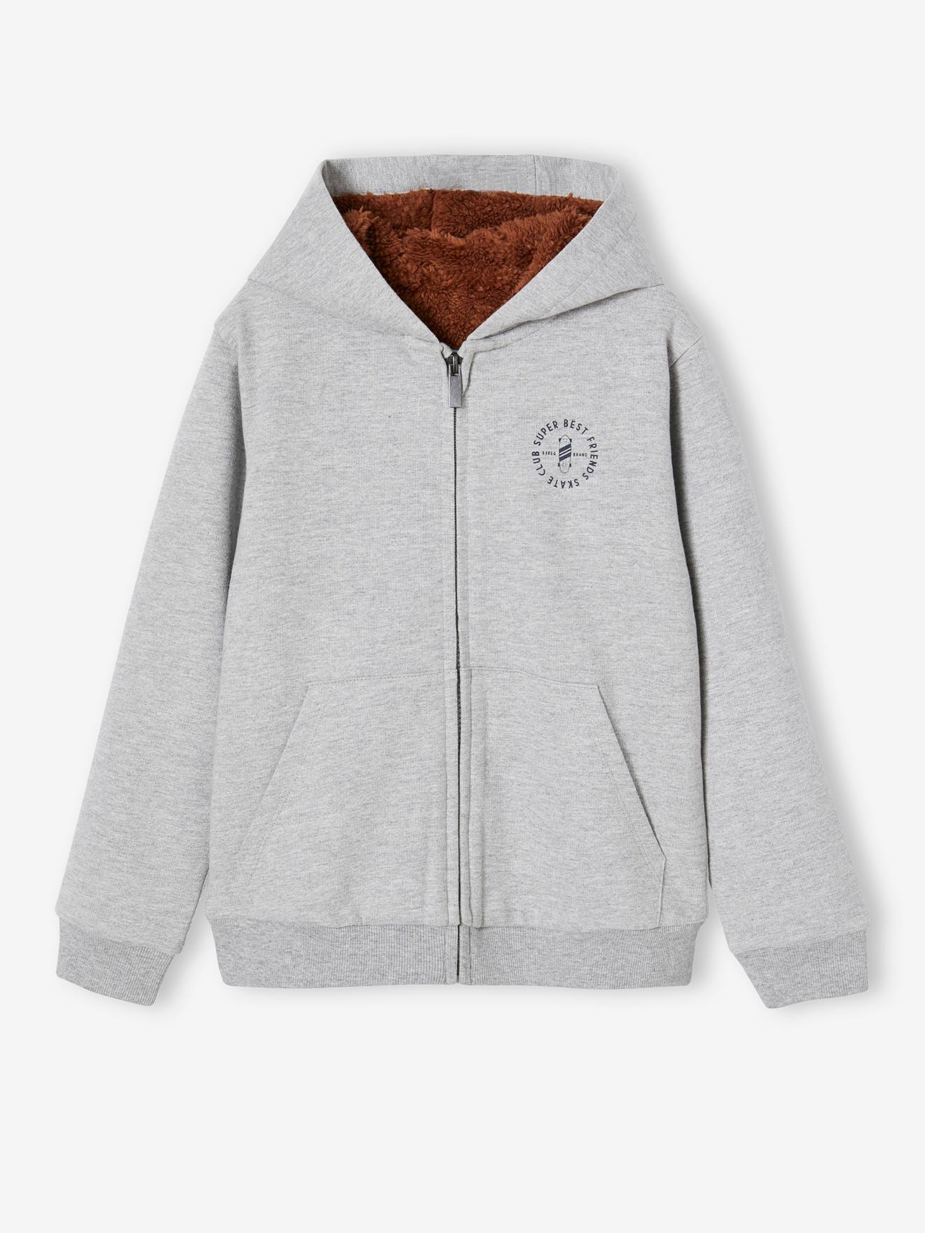 Zipped Jacket with Sherpa Lining