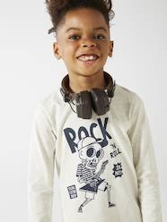 Boys-Tops-Basics Long Sleeve Top with Fun or Graphic Motif for Boys