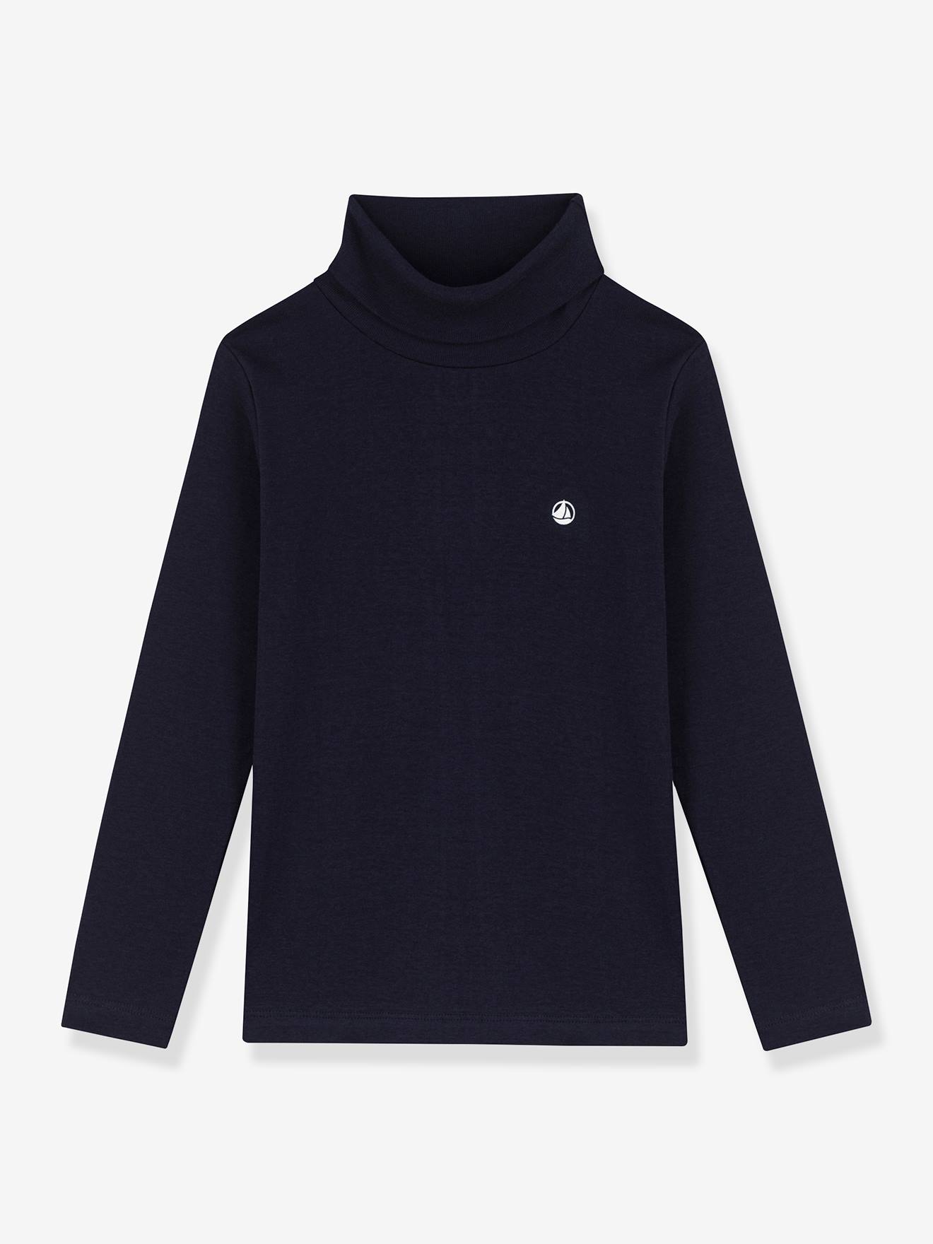 Polo Neck Top in Organic Cotton