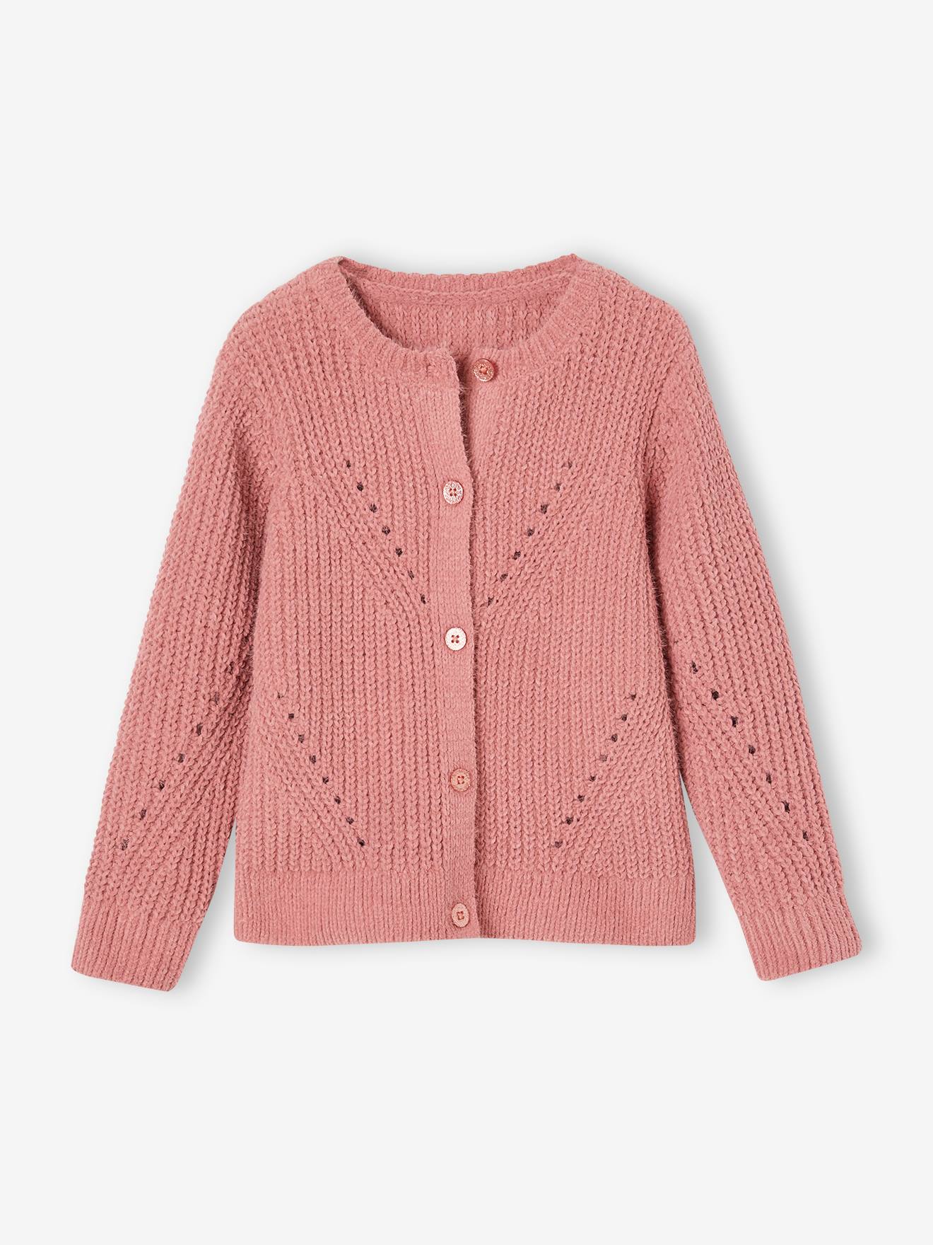Knit Chenille Sweater - Pink - Kids