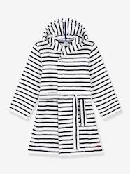 -Striped Bathrobe in Towelling, PETIT BATEAU