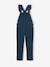 Corduroy Dungarees with Ruffles on Straps for Girls caramel+dusky pink+navy blue 
