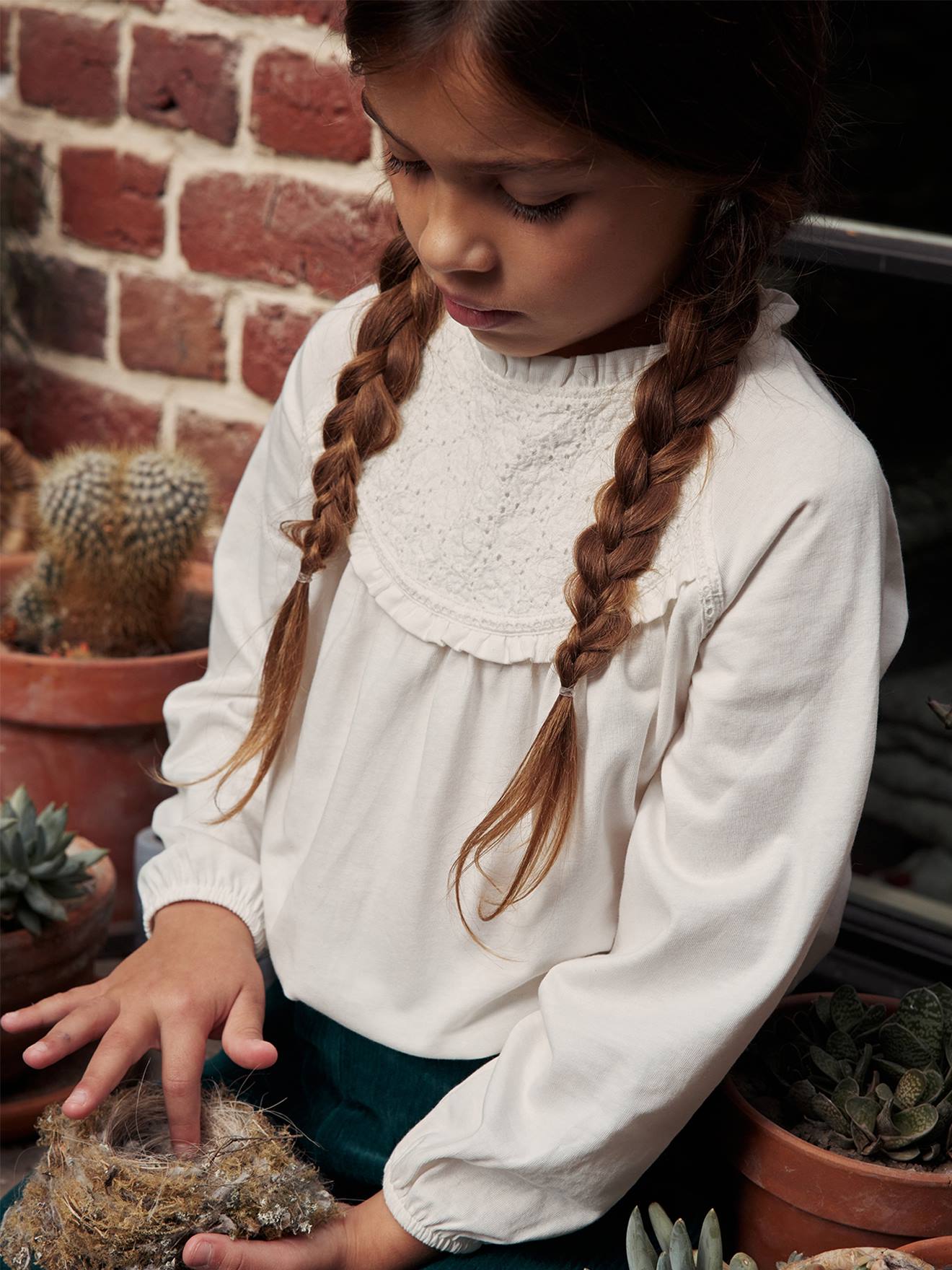 Top with Detail in Broderie Anglaise