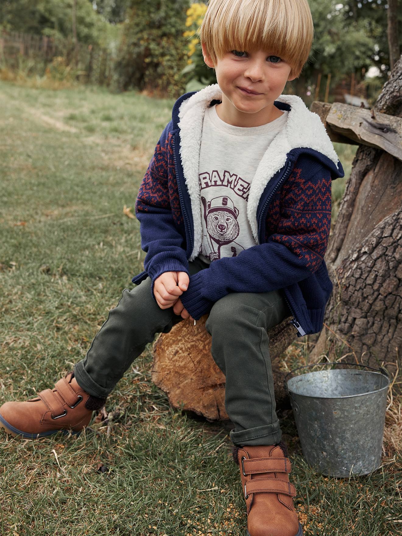 boys sherpa lined boots