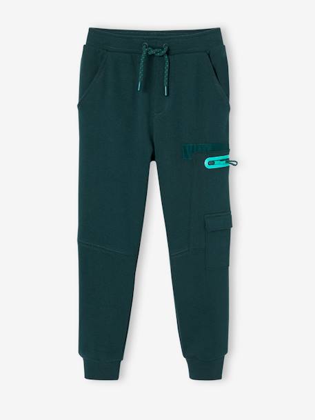 Joggers with Multiple Pockets for Boys fir green 