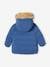 Lined Padded Jacket with Hood for Babies indigo+turmeric 