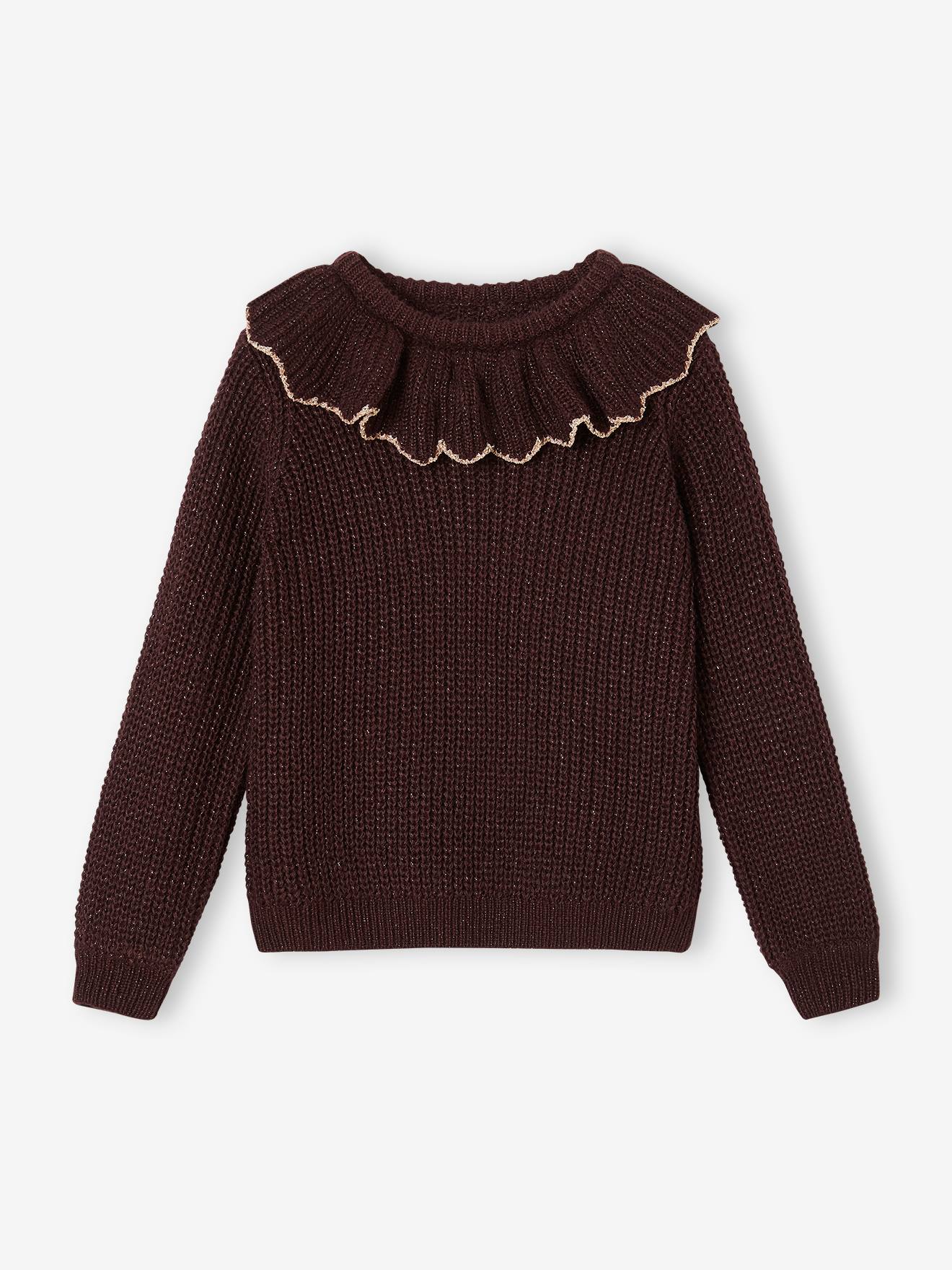Jumper with Ruffled Collar