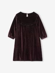 Girls-Dresses-Occasion Dress in Iridescent Panne Velvet