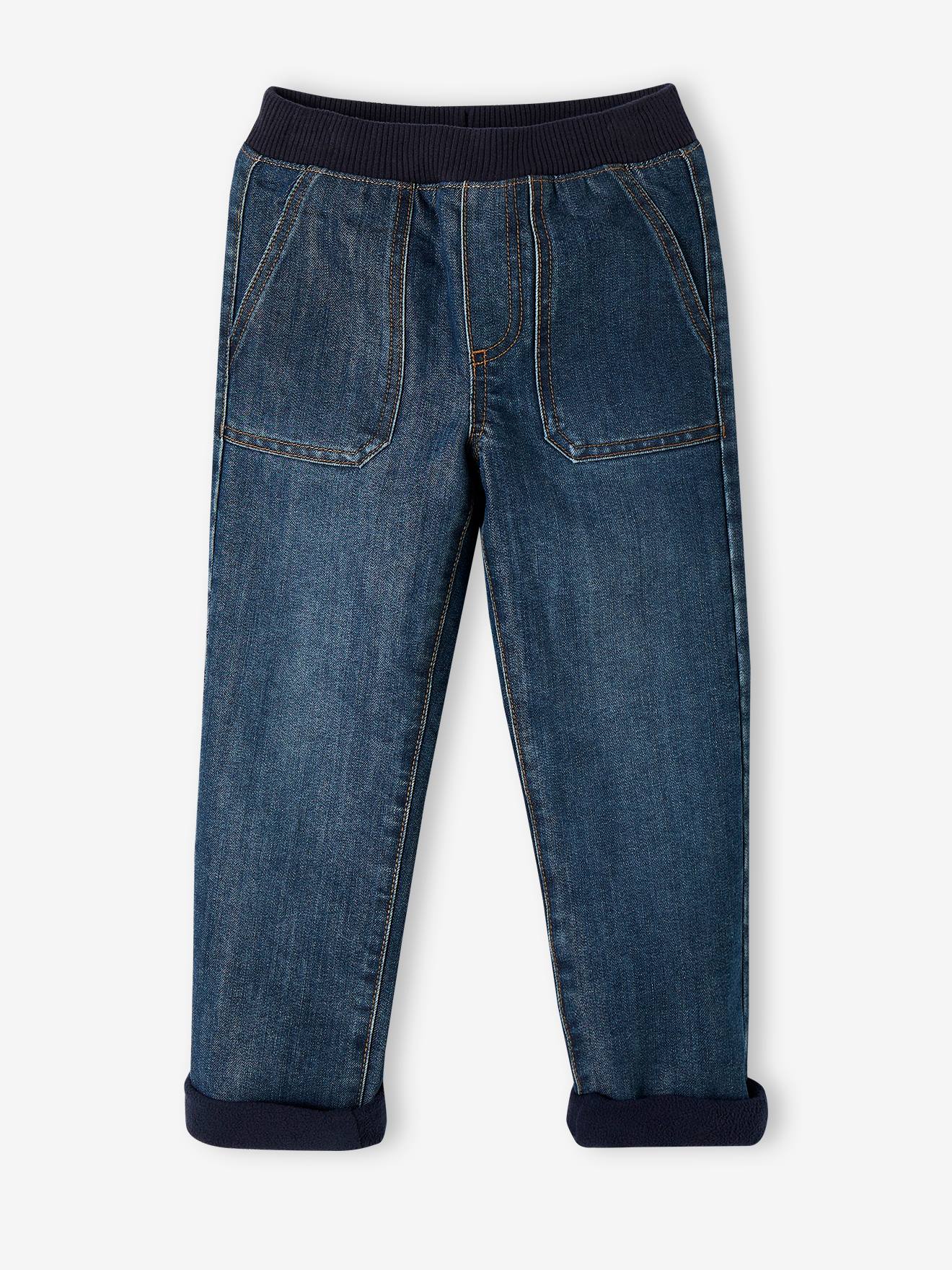 Blue jeans hot sale with fleece lining