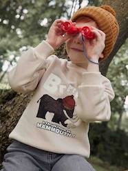 Sweatshirt with Mammoth & Bouclé Knit Details, for Boys