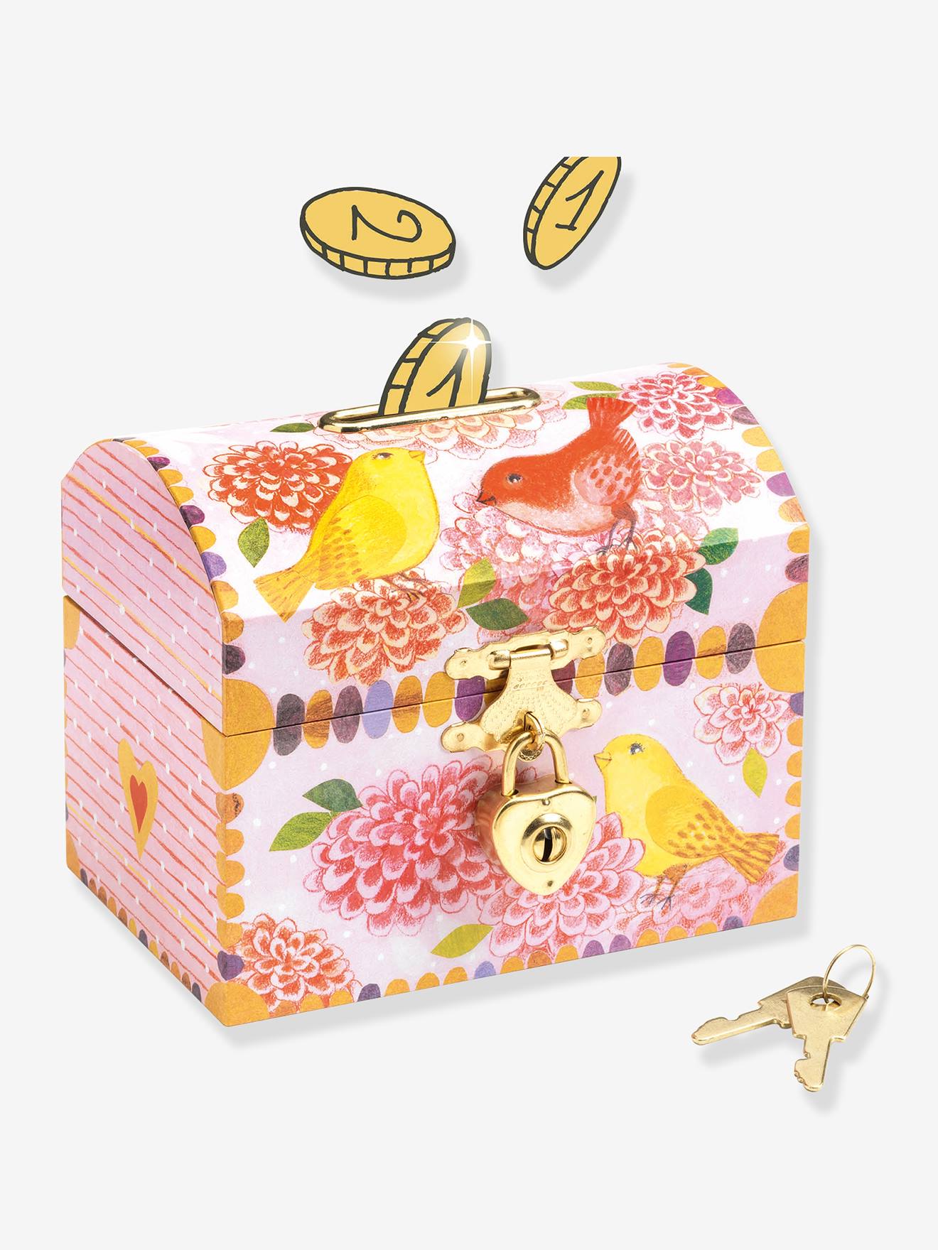 Birds & Flowers Money Box - DJECO printed