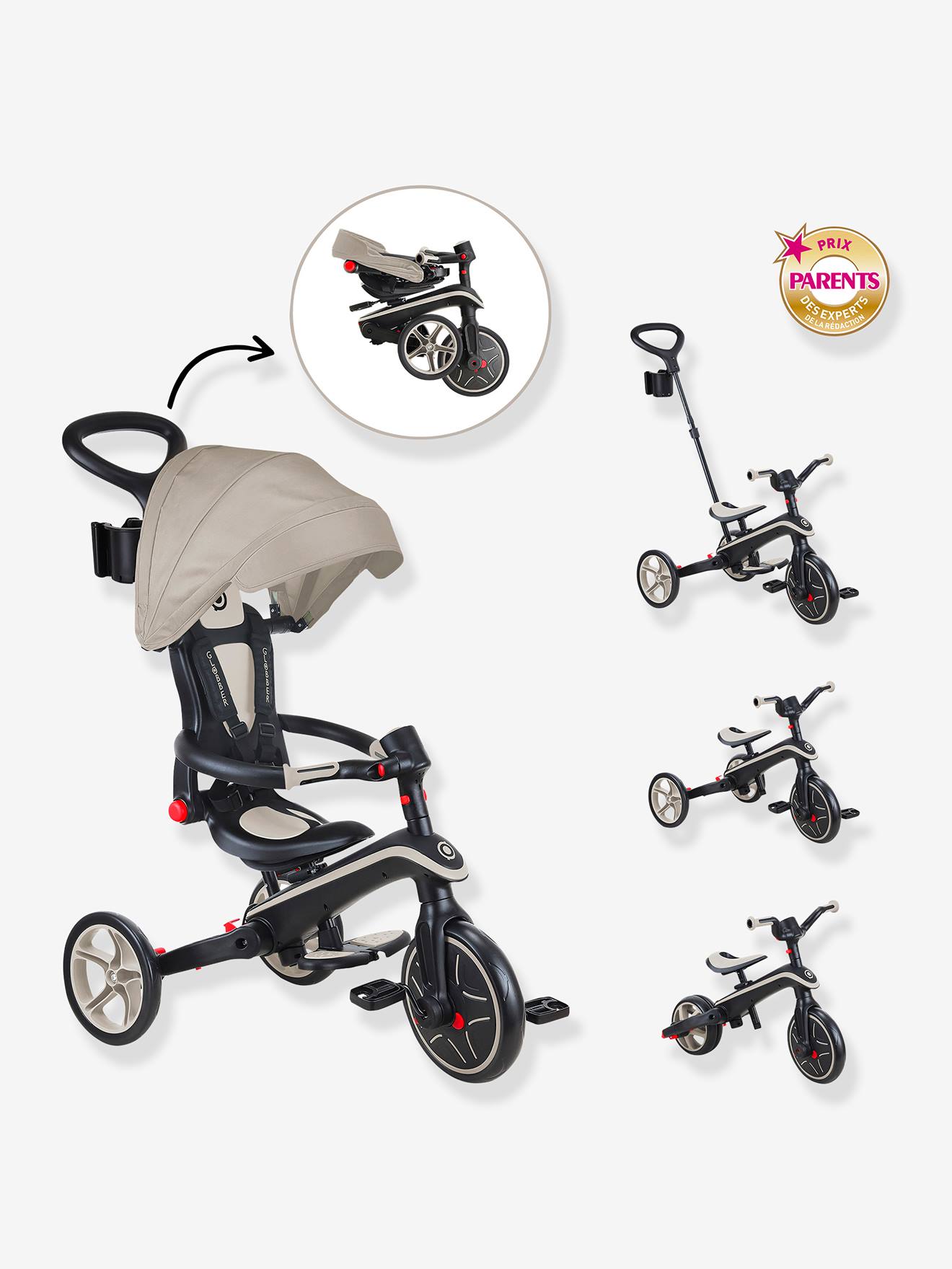 Foldable 4-in-1 Explorer Trike - GLOBBER