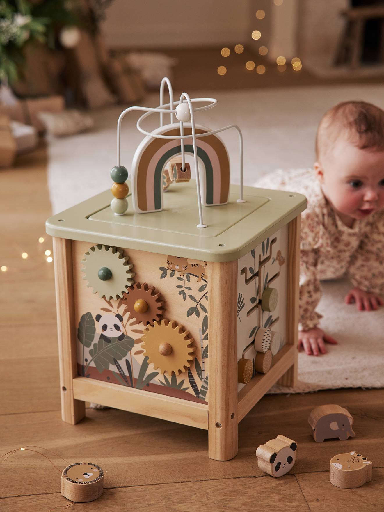 Big Wooden Activity Cube - FSC® Certified