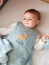 Bedding & Decor-Sleeveless Baby Sleeping Bag in Cotton Gauze, Brocéliande