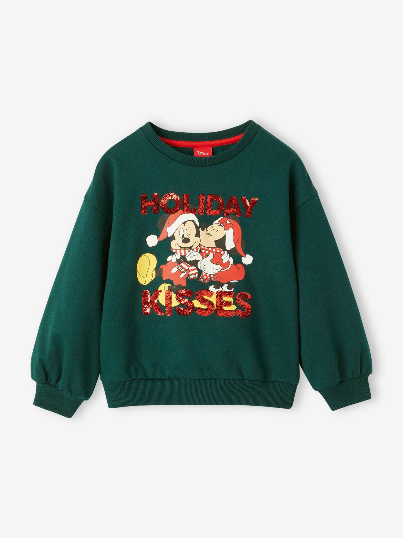 Christmas Special Mickey & Minnie Mouse(r) Sweatshirt by Disney for Girls fir green