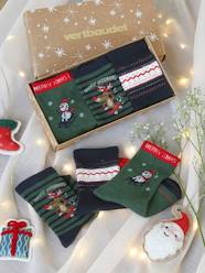 Boys-Gift Box with 3 Pairs of Christmas Socks for Boys