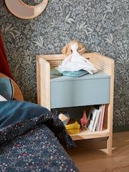 Bedroom Furniture & Storage-Furniture-Bedside Tables-Straw Bedside Table, Poetry