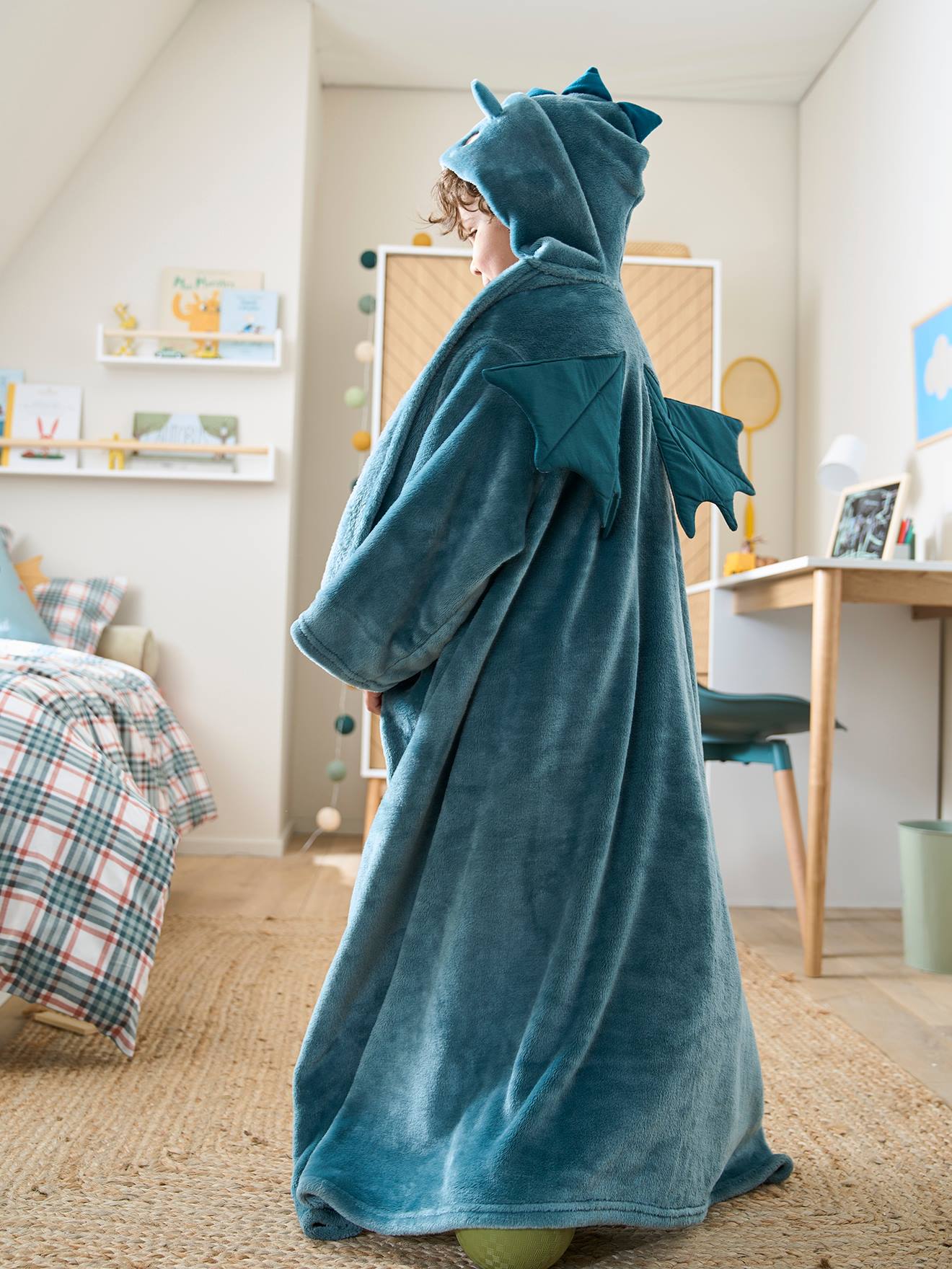 Animal Blanket with Sleeves & Hood