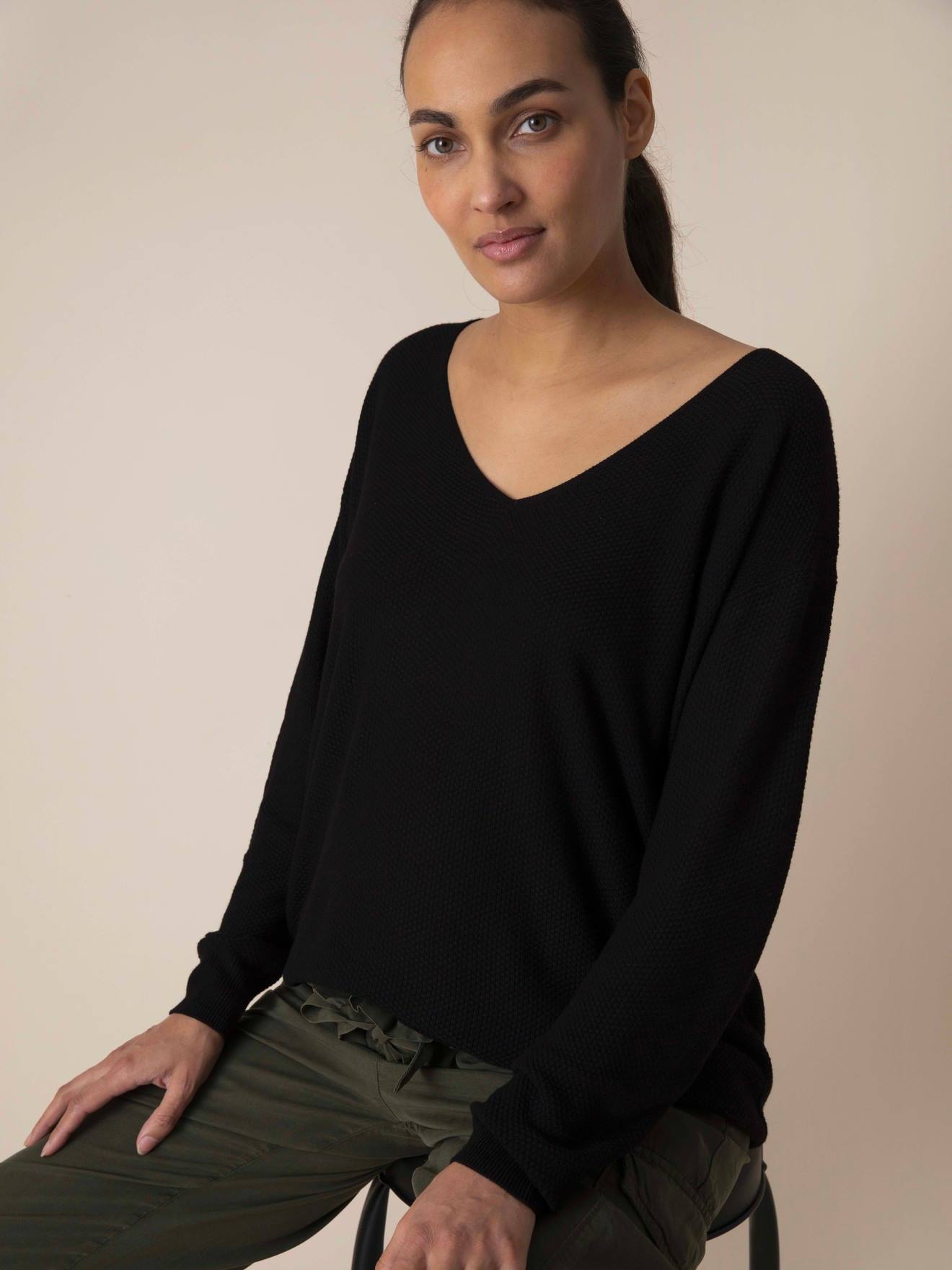 Maternity Jumper, Vanha by ENVIE DE FRAISE - black, Maternity