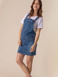 Maternity-ENVIE DE FRAISE Denim Dungaree-Dress for Maternity