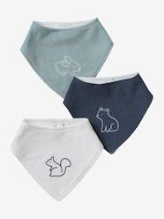 -Set of 3 Bandana Bibs in Towelling