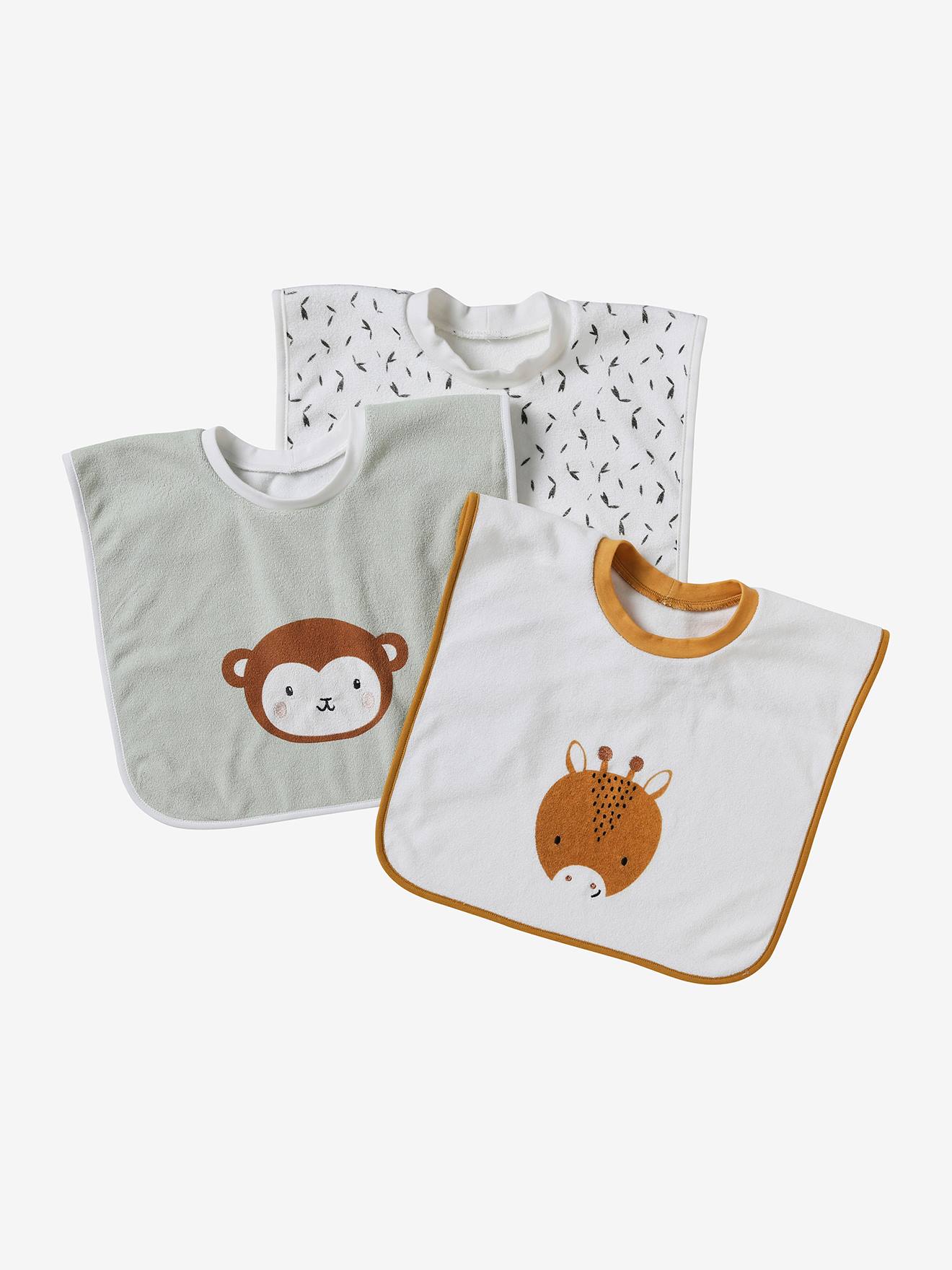 Set of 3 Animals Bibs