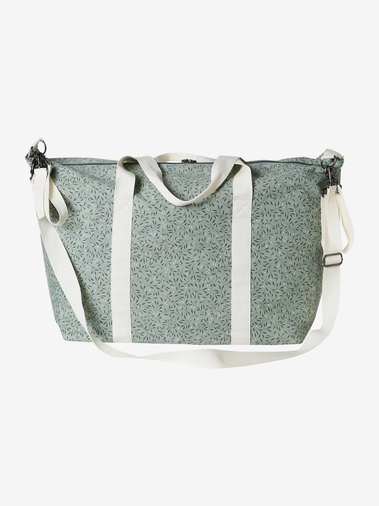 Weekend Changing Bag with Print: La Vie est Pleine de Surprises