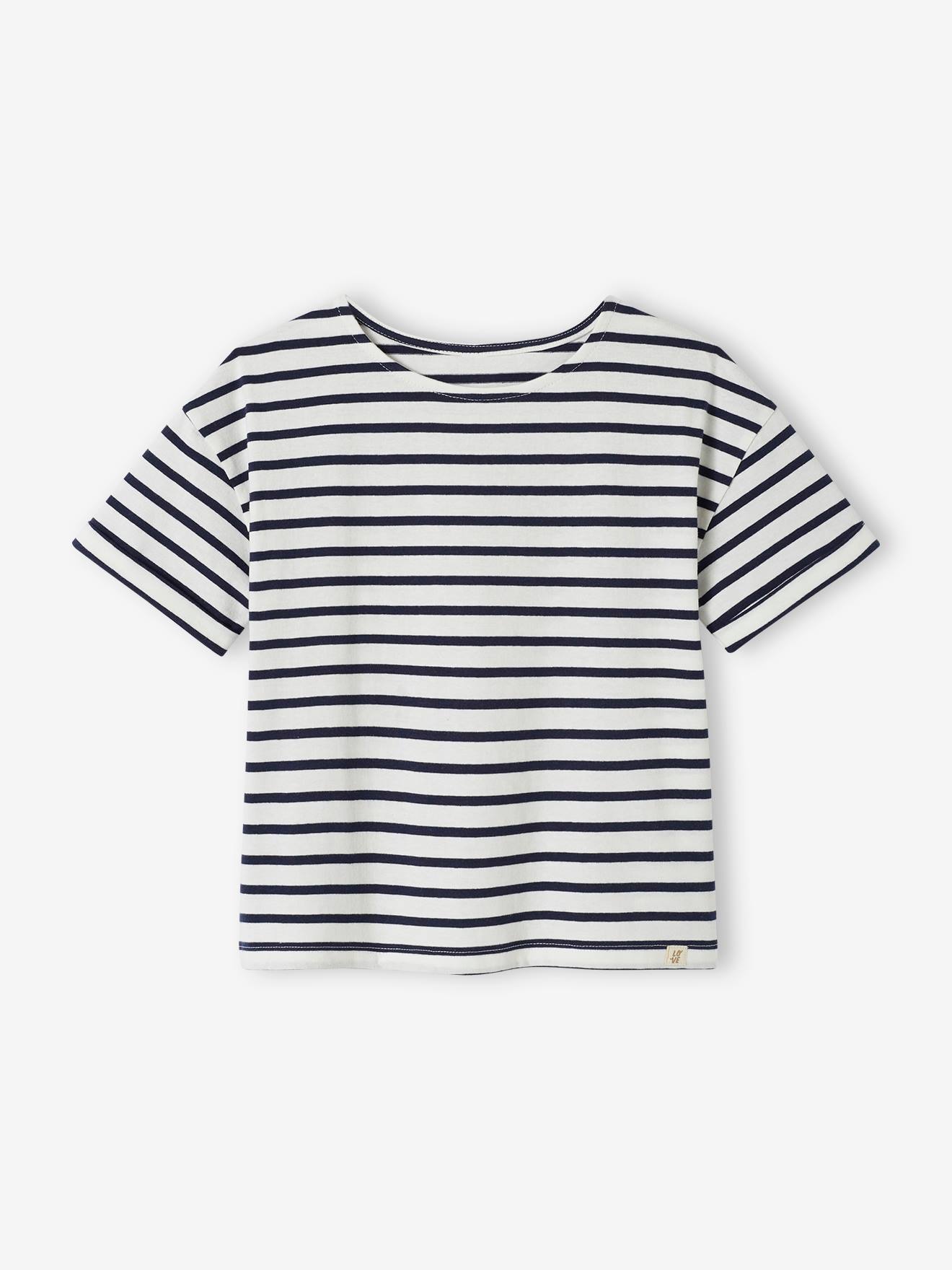 Sailor-Type T-Shirt for Girls brut denim