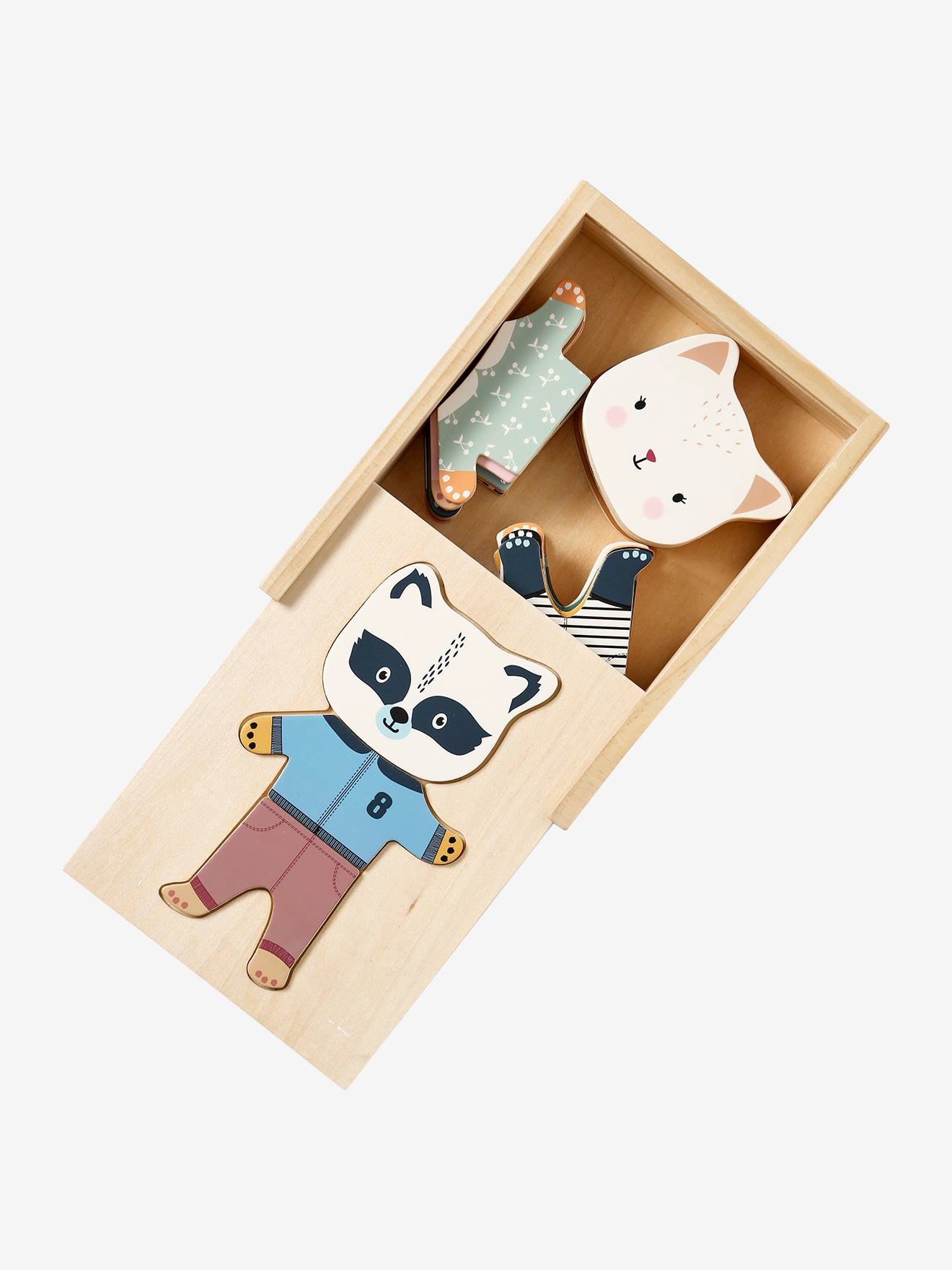 Box of Animals to Dress Up in FSC® Wood wood
