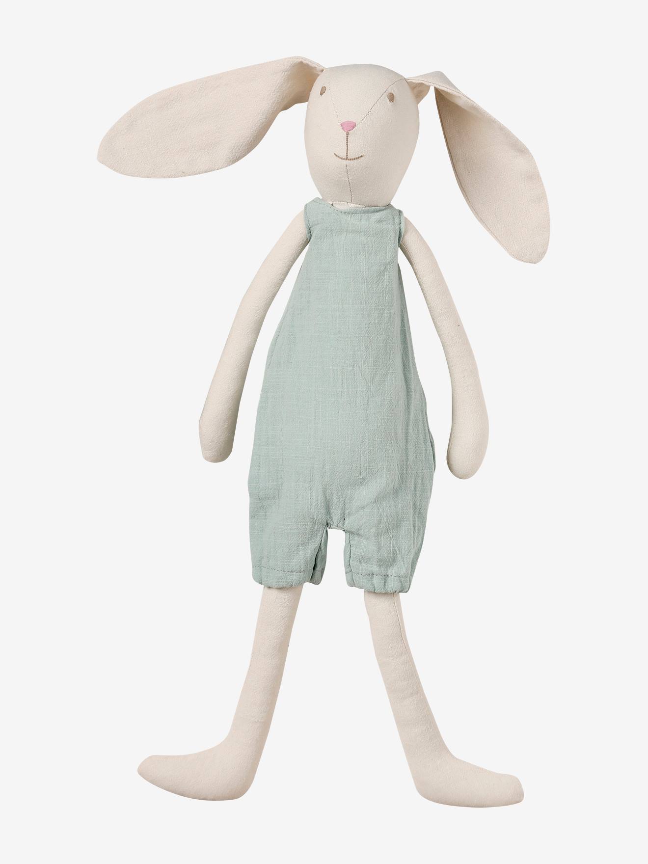 Linen Cuddly Toy, My Friend Mr Rabbit green