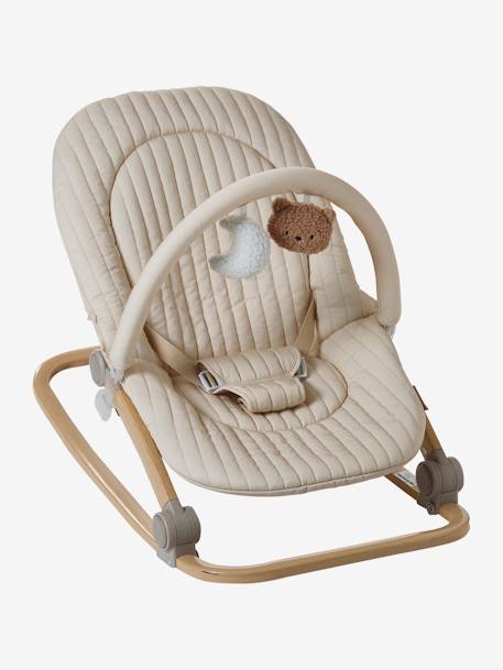 Baby Bouncer with Arch, Babydream ecru+GREEN LIGHT SOLID+Grey+printed beige+YELLOW DARK SOLID 