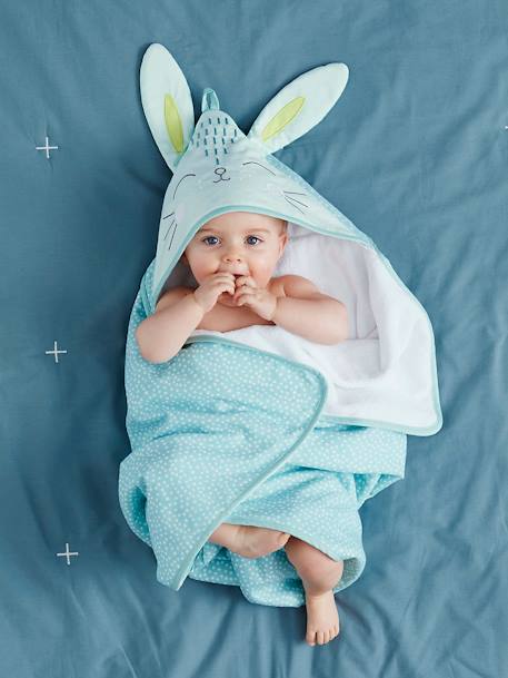 Baby Bath Cape Bunny Bedding Decor Vertbaudet