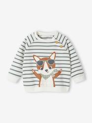 Baby-Striped Fleece Sweatshirt for Babies