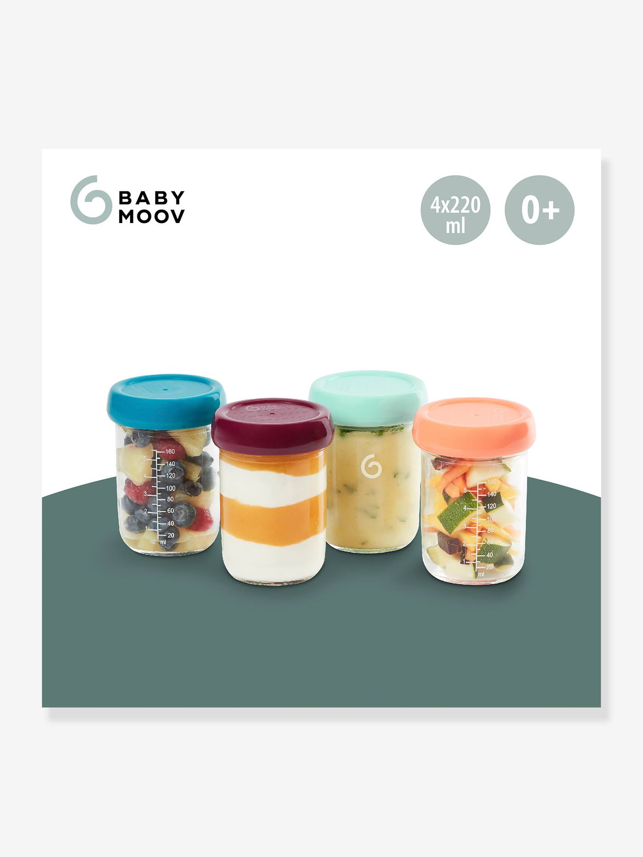 Babymoov Babybols Glass Baby Food Containers Multiset