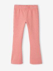 Girls-Flared Chequered Leggings for Girls